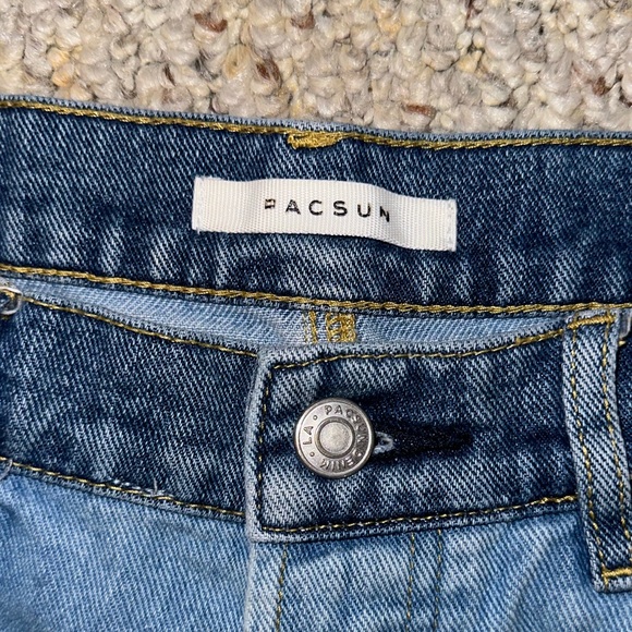 PacSun Women’s Size 25 Split Color High Rise Mom Jean Ankle - Picture 5 of 5